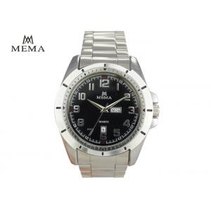 Big Face Men'S Wrist Watches , Coolest Mens Silver Watch With Black Face