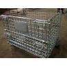 Heavy Duty Galvanized Storage Cage With Wire Mesh, Collapsible Warehouse Heavy