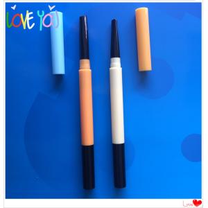 China OEM professional customized ABS eyebrow pencil, waterproof long lasting cosmetic eye brow pencil supplier