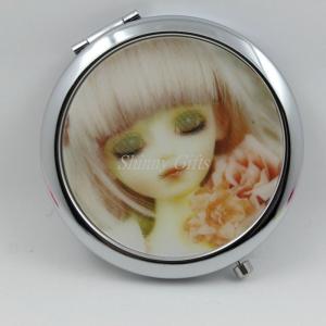 Shinny Gifts Cheap Wedding Gift Favor Cosmetic Mirror Metal Portable Mirror