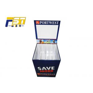 Square Backplane Style Retail Dump Bin Display Single Sided For Convenient Store