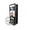 Dual Screen WiFi LCD Digital Signage 400cd/m2 With Cell Phone Charging Station