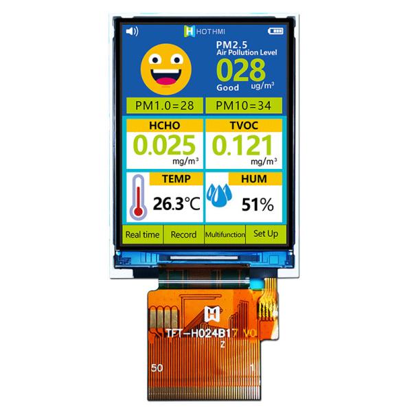 2,4 módulo de la pulgada 240x320 SPI TFT, luz del sol LCD legible TFT-H024B17QVIST6N50 de IC ST7789