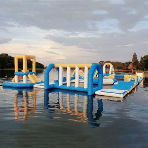 China Hungary Inflatable Water Sports Park / Kids Blow Up Water Park For Lake supplier