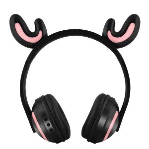 Factory OEM Wireless LED lights cute animal deer ear headphones special gift BT headset
