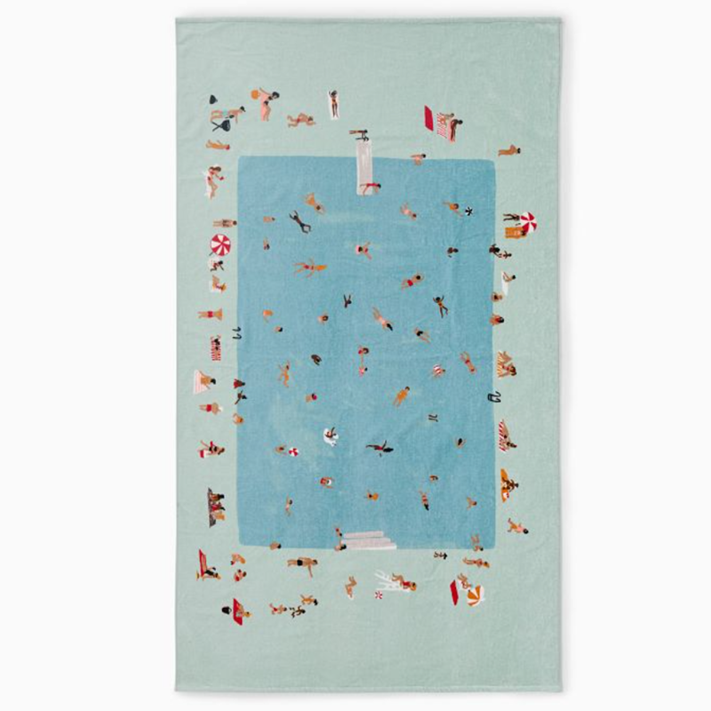 China Custom Cotton Towel with Embroidery for Gifts | Luxury Quick-Dry Towel for Beach, Pool & Vacation with Custom Initials wholesale