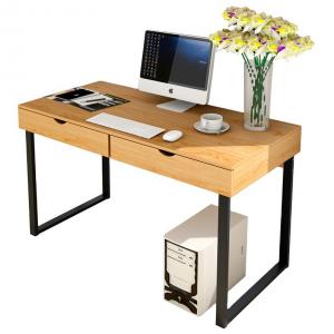 China Nordic Wooden Ergonomic Office Computer Desk Student Hostel Study Table supplier