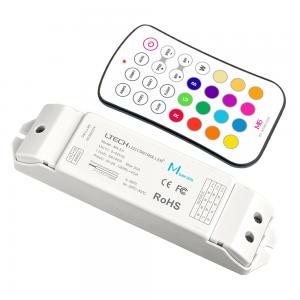 China Led Light Strip Rf Controller , Led Strip Light Dimmer Unit With Wireless Controller supplier