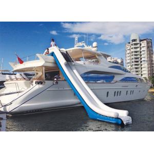 China 0.9mm PVC Water Play Equipment Inflatable Water Slide For Yacht Custom Size Inflatable Yacht Slide supplier