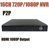 China 1080P 720P Recording 16CH CCTV NVR for IP Camera Onvif P2P Cloud Support 2*4TB HDD Onvif H.264 Network Video Recorder on sale