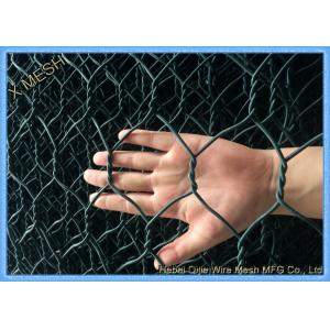 China ASTM A 975 PVC Coated Gabion Baskets Double Twisted Woven Mesh Fit Riverbank supplier