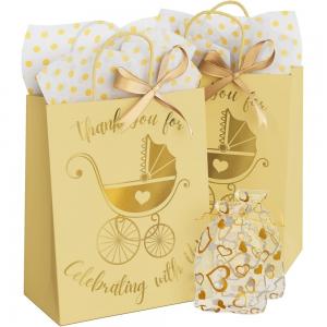Customized Ivory Board Paper Bag for Baby Products Luxury Custom Order Accepted