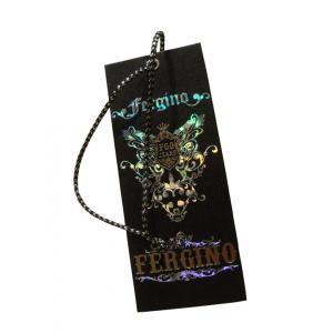 Custom Paper Brand Name Tags For Clothes Garment Price Tag Hologram Logo Factory