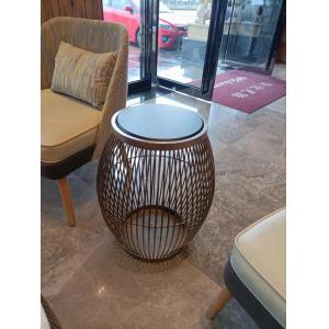 Luxury Modern 430*550mm Round Nest Coffee Tables For Hotel Lobby