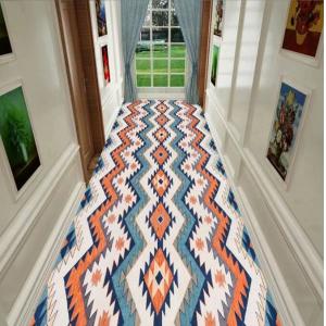 Geometric Abstract Painting Commercial Floor Mat Entrance Corridor Stairway Hotel Mat