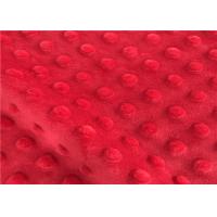 China Embossed Baby Blanket Dot Minky Plush Fabric 100% Polyester For Toys on sale