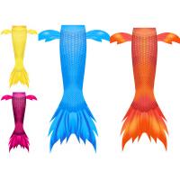 China Juku Mermaid Newest Design Side fins Orange Mermaid tail with small Frills for for sale