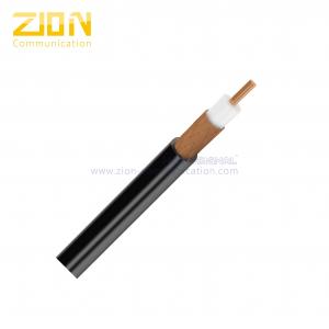 China 95% CCA Braiding RG59 Coaxial Cable Bare Copper Conductor CMR Rated PVC Jacket supplier