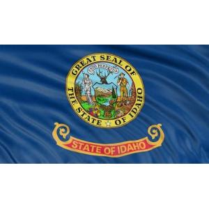 China Idaho State Flag Model A00001 Polyester Material Double Stitch Clean Cut wholesale