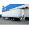 Aluminum Dry Van Semi Trailer Trucks , Three Axle Van Trailer One Year Warranty