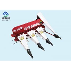 Red + White Paddy Reaper Machine , Small Wheat Cutting Machine With Tractor