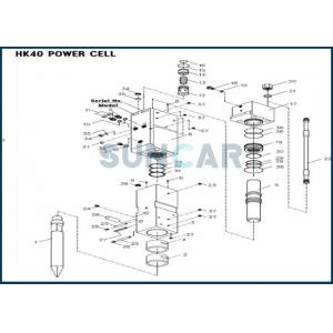 Performance hydraulique de Kit Fits HK40 de service du briseur D4691500 haute