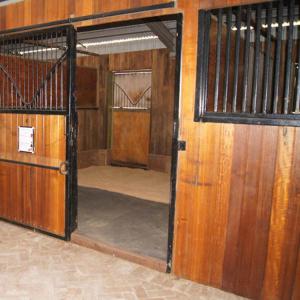 Eco Friendly Horse Stall Doors Carbonized Bamboo Small Horse