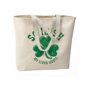 China Reusable Large Cotton Canvas Grocery Bag Custom Printed For Travel wholesale
