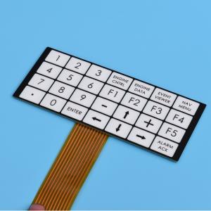 China Flexible Embossed Pcb Membrane Switch Fpc With 2.54mm Female Connector supplier