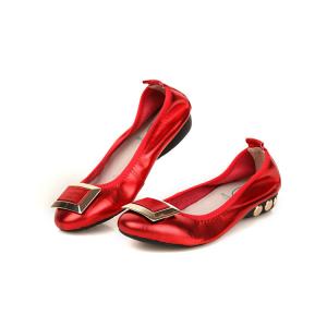 hot sell fashion brand designer shoes women red foldable flat ballet shoes customized shoes BS-03