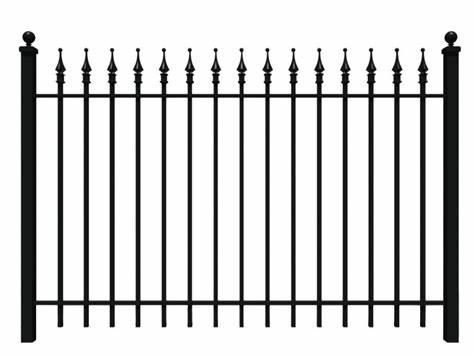 Fashionable Ornamental Iron Fence Parts Wrought Iron Components Powder Coated