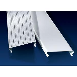 China C Shaped Linear Metal Strip Ceiling  , False Perforated Aluminium Strip supplier