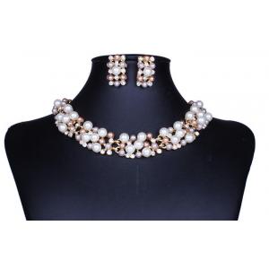 Network burst models hot models in Europe and America imitation pearl necklace sets