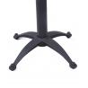 China Black Cast Iron Table Base Antique Style With GL02 Gliders Height 72 / 104 cm wholesale