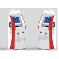 China A4 Laser Printer Telekiosk Bill Acceptor Payment Kiosk , 3 Tracks USB MSR Wireless Card Reader on sale