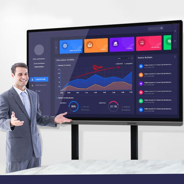 85inch Wireless Presentation Meeting Room Sliver Interactive Smart Board