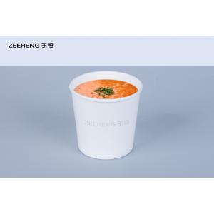 Recyclable Paper Biodegradable Soup Cups 480ml Easy To Hold For Restaurants