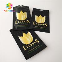 China Smell Proof Custom Printed Sative Leaves Packaging Smoking Weed Bags For Tobacco on sale