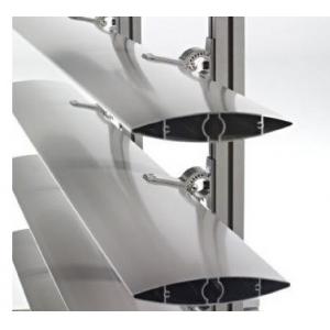 Aluminum Blinds Extrusion Profiles / Aluminum Extrusion Vertical Wind Turbine Blades