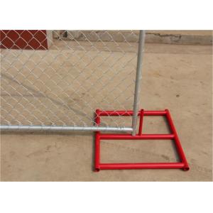 China 4FT x 12FTの一時的なチェーン・リンクの塀は57mm*57mm*11.5ga直径の外の管の間隔をあけることにパネルをはめます38mm wholesale