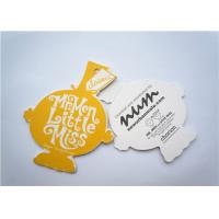 China Yellow Clothing Label Tags Recycled Paper Hang Tag For Necklaces on sale