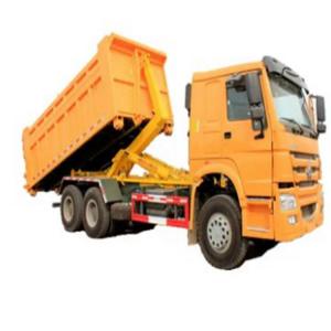 EURO 2 Rear Hook Lift Garbagetrucks With Bin Hydraulic Hook Arm Sinotruk Howo 4x2 6x4 20CBM 25CBM 18m3 20m3