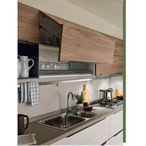 L Shape Modular Kitchen Sink Cabinet Custom Made Super Luxury Furniture