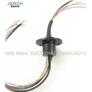 China Flange 12 Circuits Capsule Slip Ring , High Frequency Slip Ring For HD Video supplier