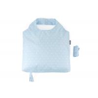 Light Blue Folding Tote Bag Dot Sublimation Printing Double - Stiching
