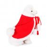Cotton Pet Christmas Costumes Red / White Color 30CM Height 80 - 120G