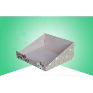China Recyclable Cardboard Counter Display For Promoting Hello Kitty Makeup Cotton Pads supplier