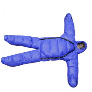 7.3kg Blue autumn winter full body Wearable Sleeping Bag Suit