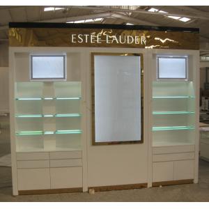 LED Lightings Famous Cosmetics Shop Wood Cabinets