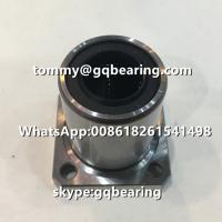 China Gcr15 steel LMK16UU Square type Rubber Sealed Flange Linear Ball Bearing on sale
